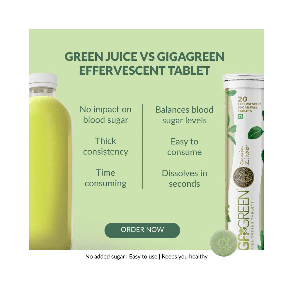 Anisue Healthcare Gigagreen Effervescent Tablet (20 Each) Lemony lime - Image 4