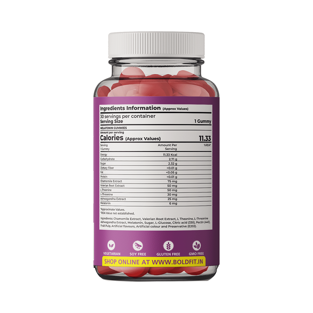 Boldpops Deep Sleep Melatonin Gummies (30 Each) Strawberry - Image 2
