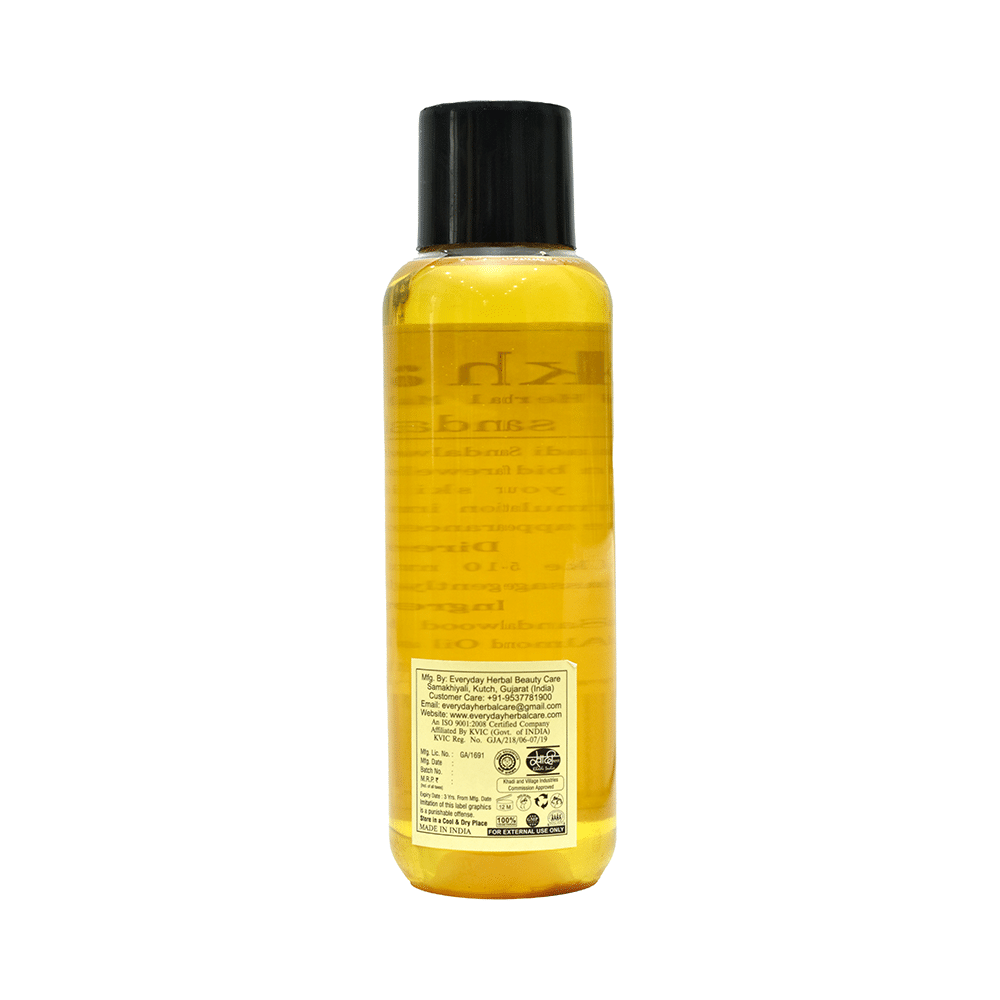 Khadi Herbal Sandalwood Massage Oil - Image 2