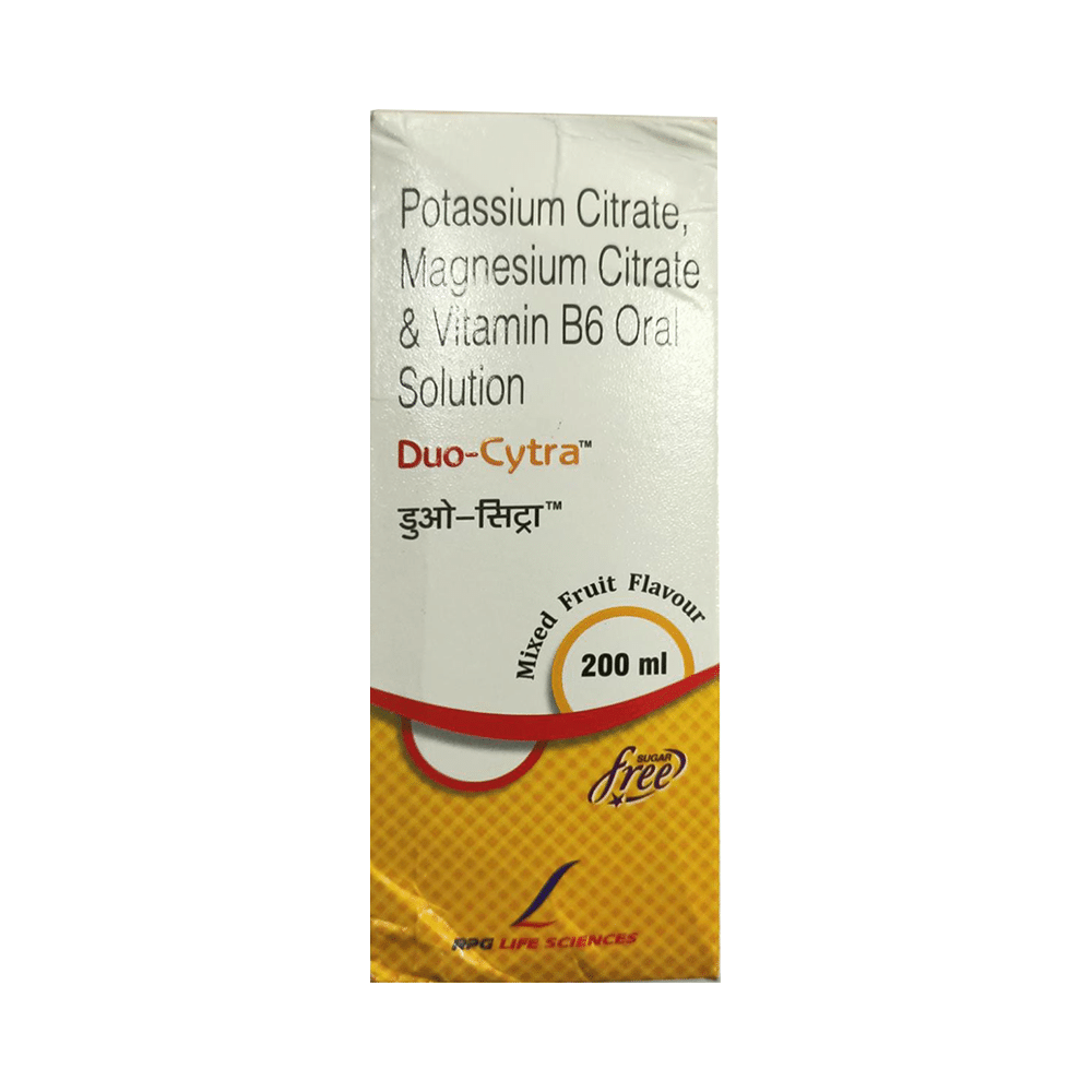 Duo-Cytra Oral Solution Mixed Fruit Sugar Free - Image 1