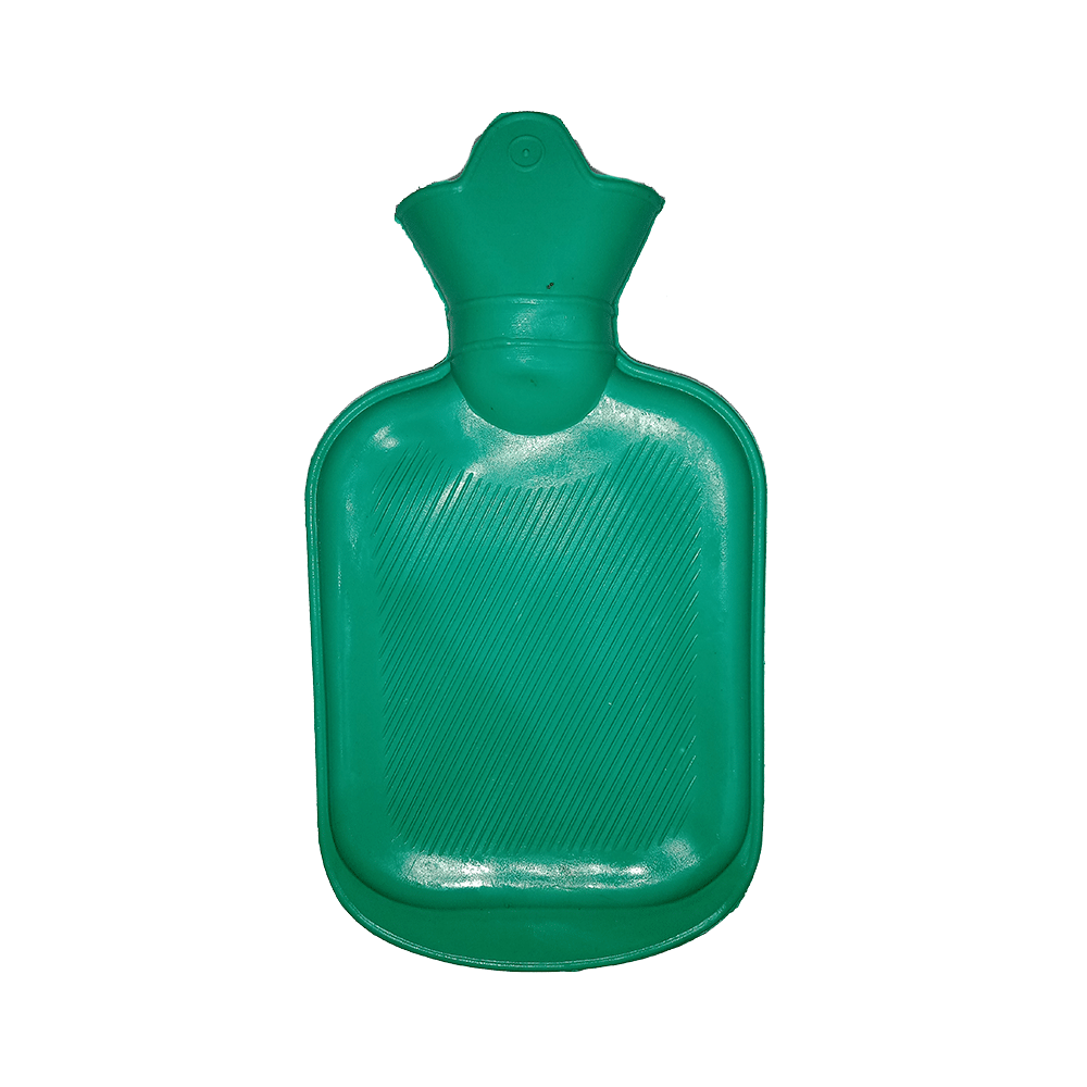 Mycure Rubber Hot Water Bag for  Pain Relief & Massager Green - Image 1