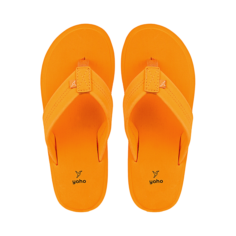 Yoho Lifestyle Doctor Ortho Soft Comfortable and Stylish Flip Flop Slippers for Women Mango Yellow 5 - Image 3