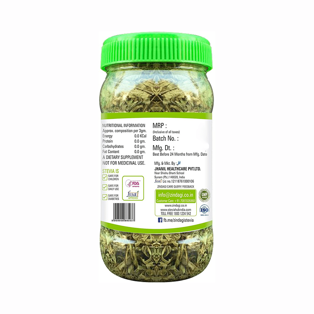 Zindagi Combo Pack of Stevia Leaves (35gm Each) & Stevia Sachets (100 Each) - Image 4
