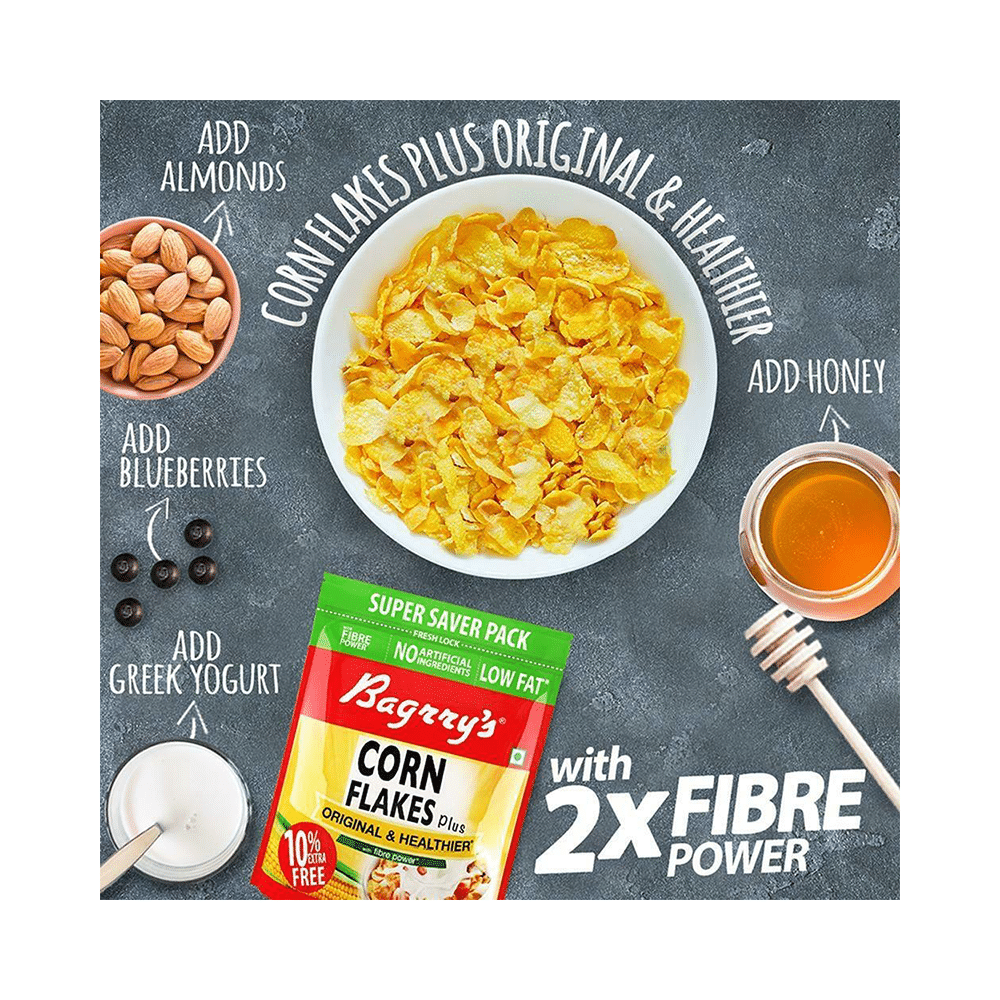 Bagrry's Corn Flakes Plus with Fibre for Overall Health - Image 2
