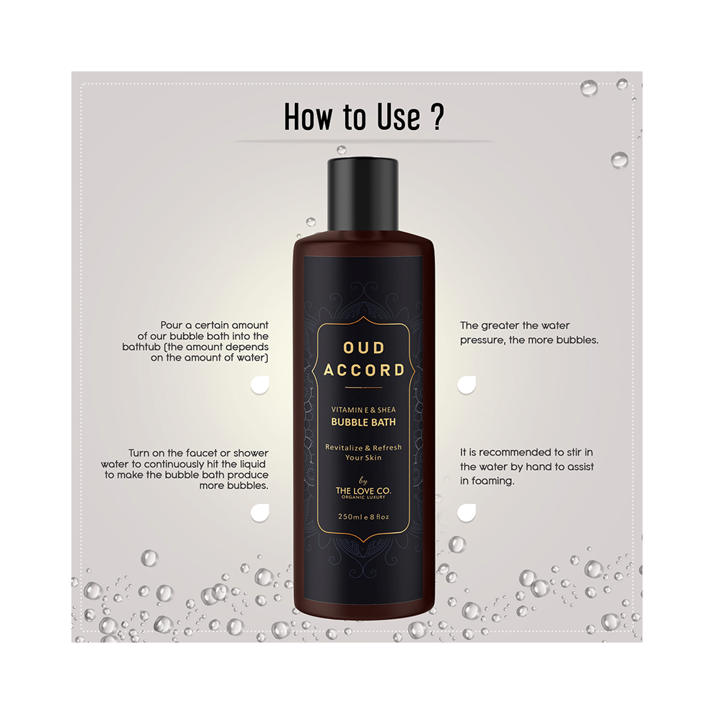 The Love Co. Oud Accord Bubble Bath - Image 6