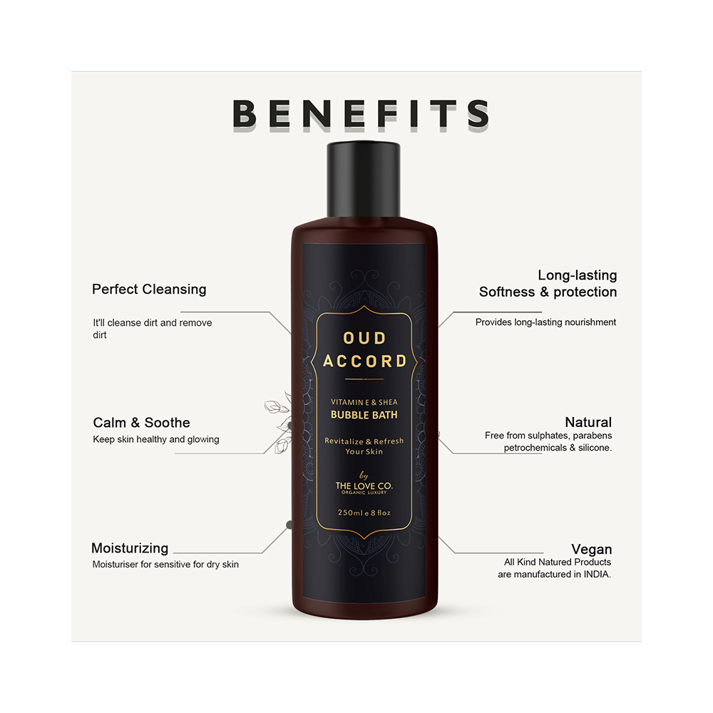 The Love Co. Oud Accord Bubble Bath - Image 5