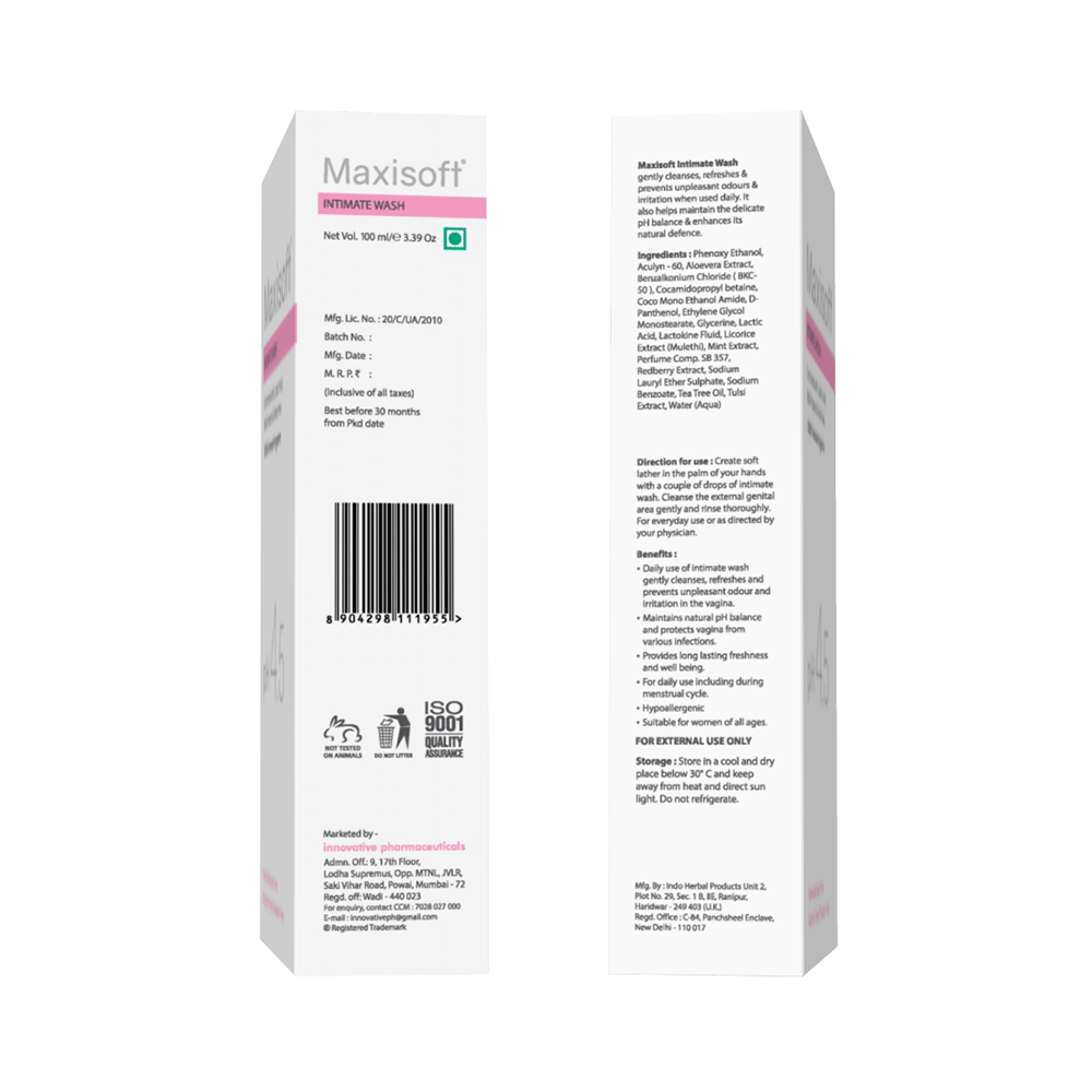 Maxisoft Intimate Wash (100ml Each) - Image 3