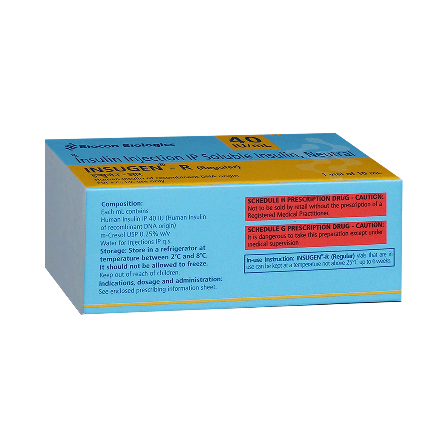 Insugen-R 40IU/ml Solution for Injection - Image 4