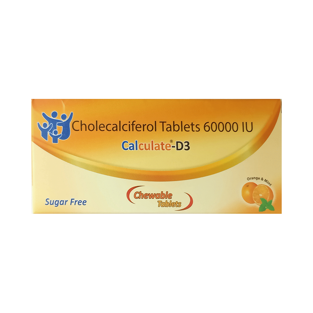 Calculate-D3 Chewable Tablet Orange & Mint Sugar Free - Image 1