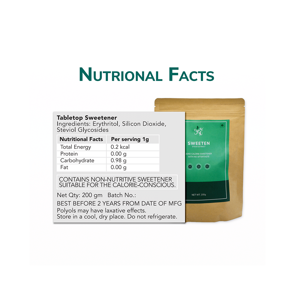 Swee10 Natural Stevia Sweetener Powder | Sugar Free | Zero Calorie Sugar Substitute - Image 5