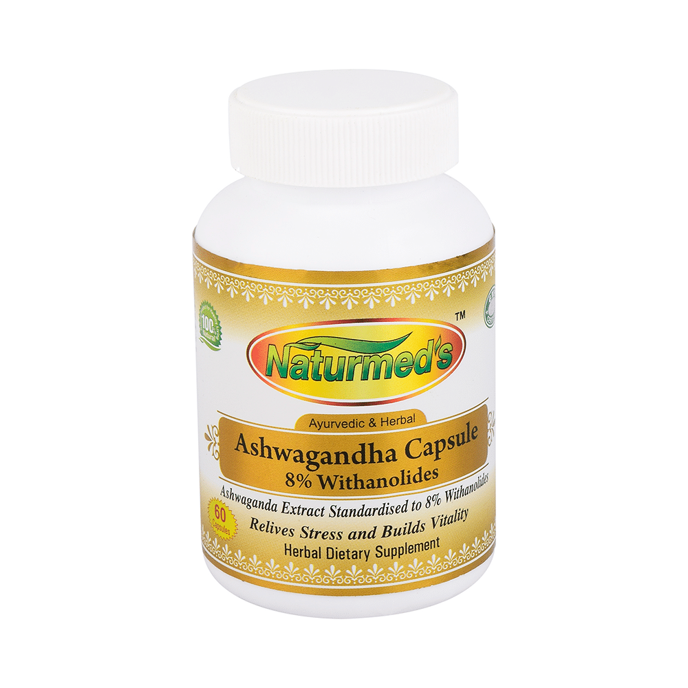 Naturmed's Ashwagandha 8% Withanolides Capsule - Image 1