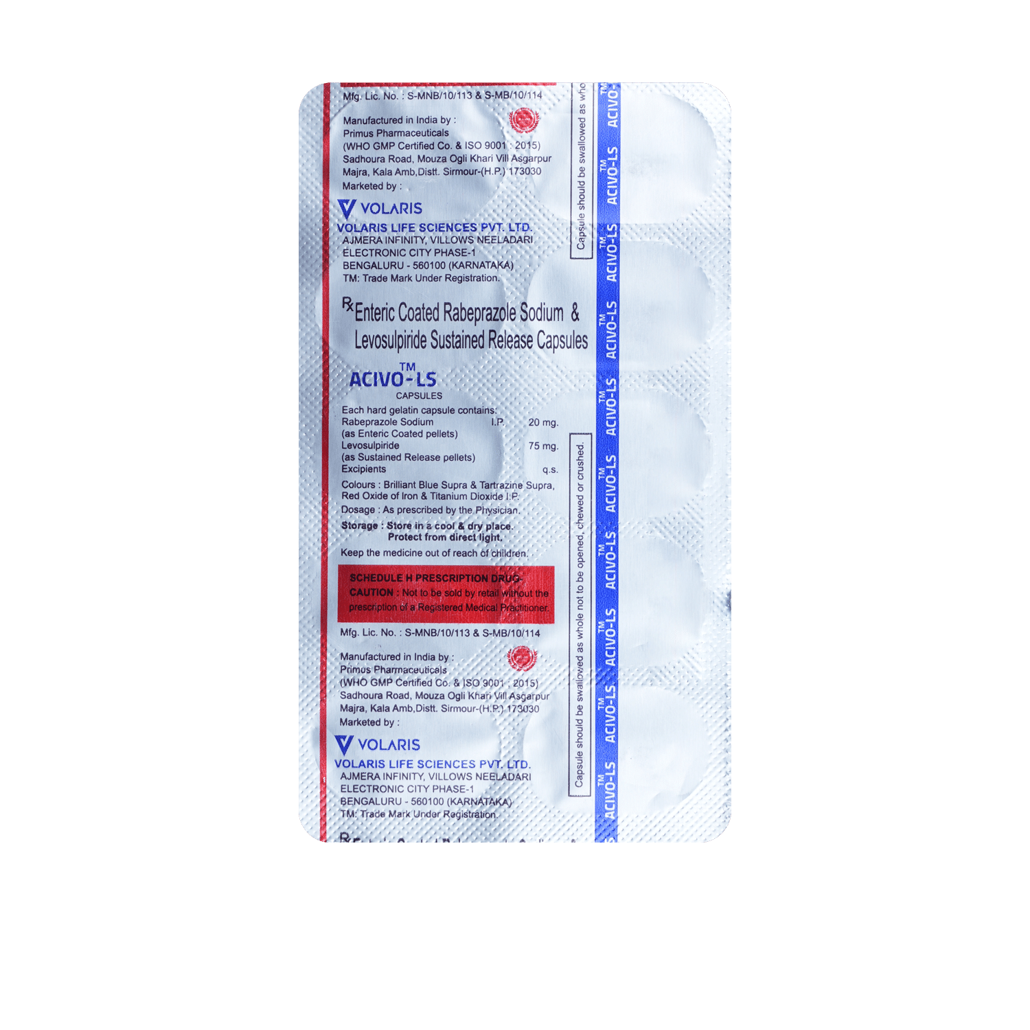 Acivo LS 75mg/20mg Capsule - Image 3
