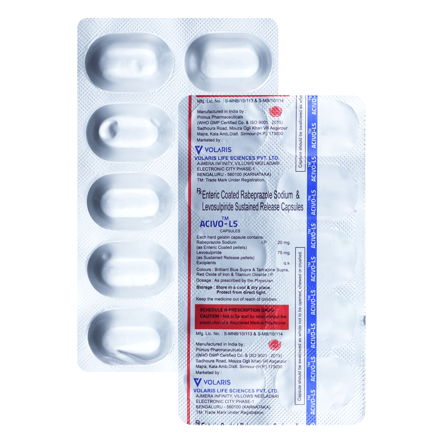 Acivo LS 75mg/20mg Capsule - Image 1