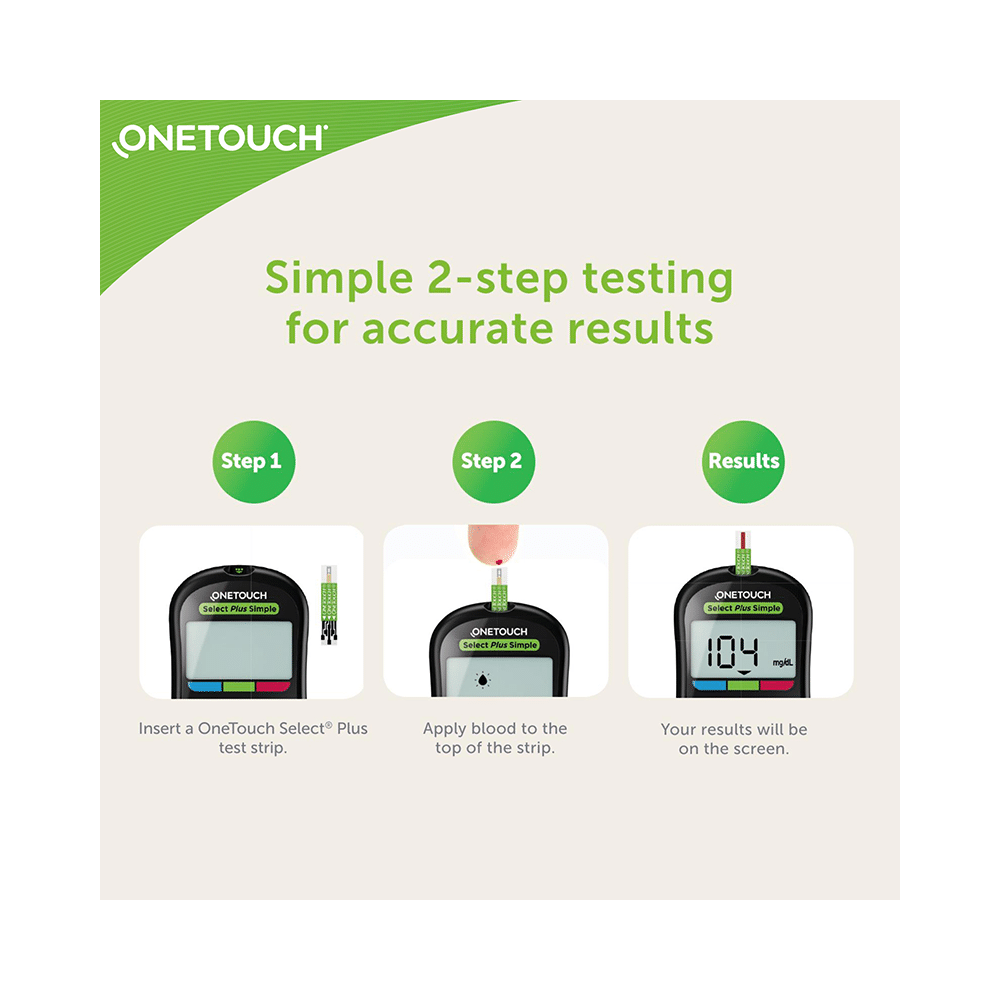 Combo of 2 Pack of OneTouch Select Plus Test Strip (50 Each) & 4 Pack of OneTouch Delica Plus Lancet (25 Each) - Image 5