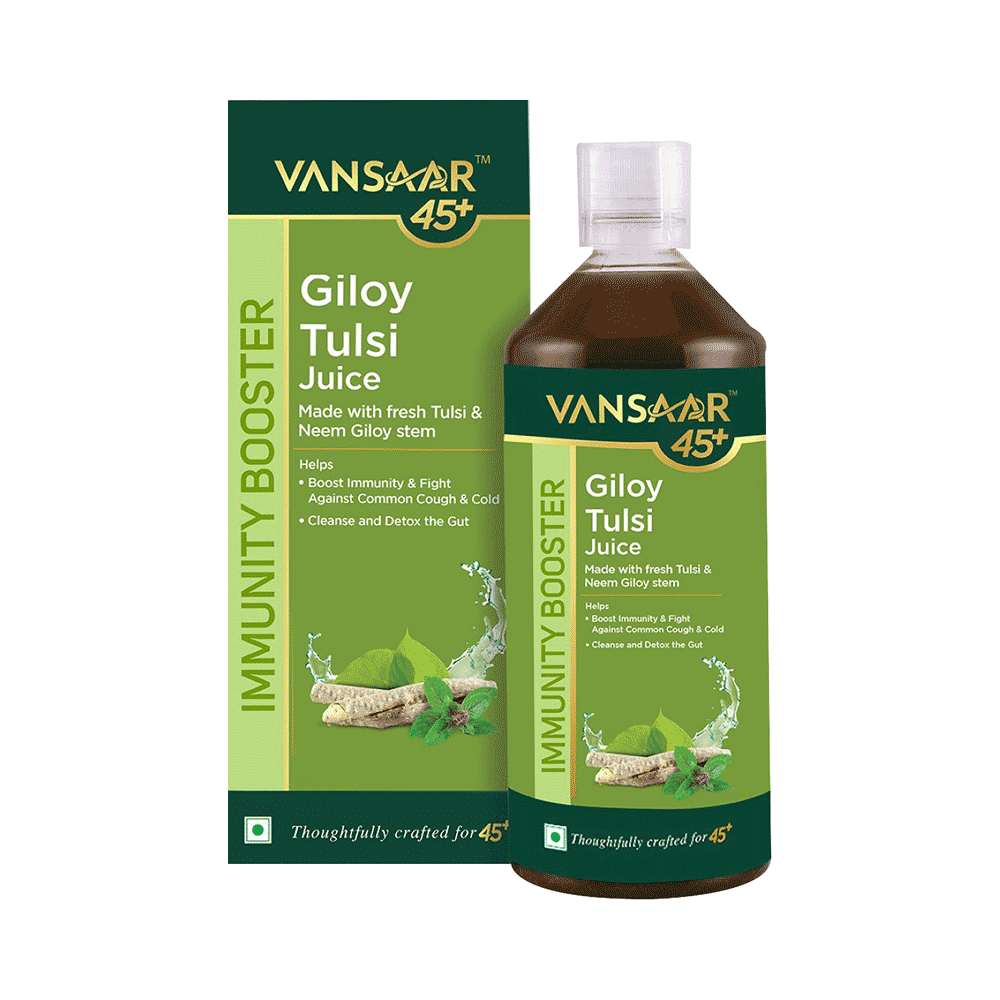 Vansaar Giloy Tulsi Juice for Immunity | Manages Common Cold, Cough & Detoxification - Image 1