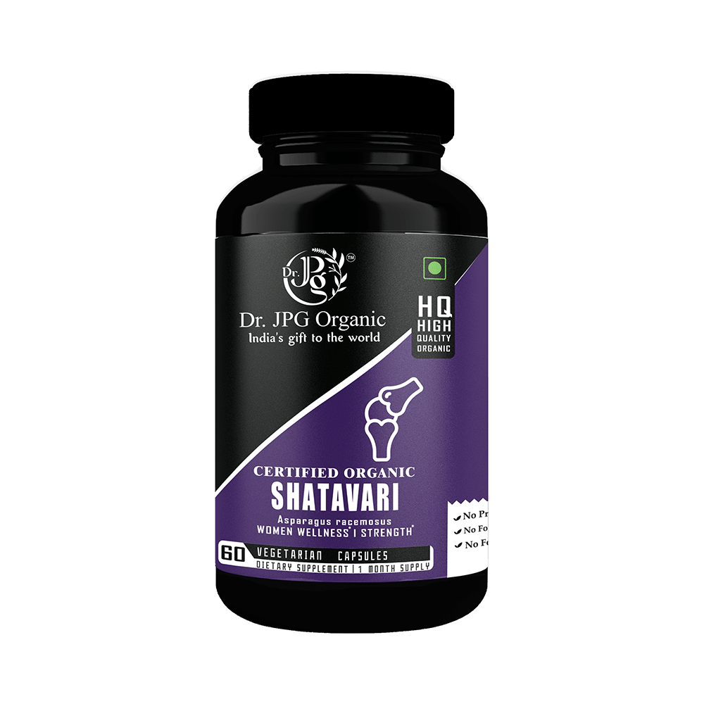 Dr. JPG Organic Shatavari Vegetarian Capsule - Image 1