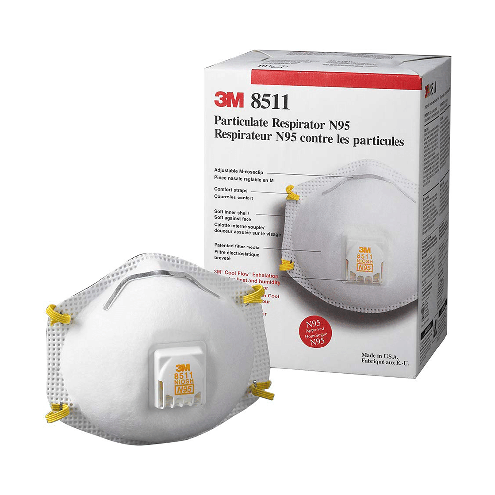 3M N95 8511 Respirator Mask White - Image 3