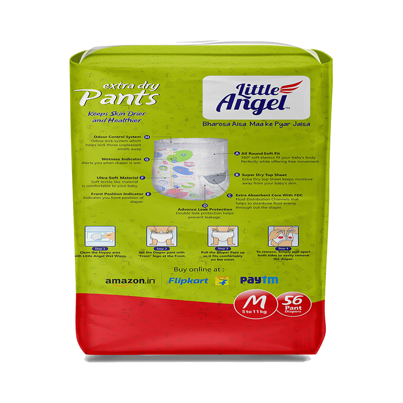 Little Angel Extra Dry Pants Medium - Image 3