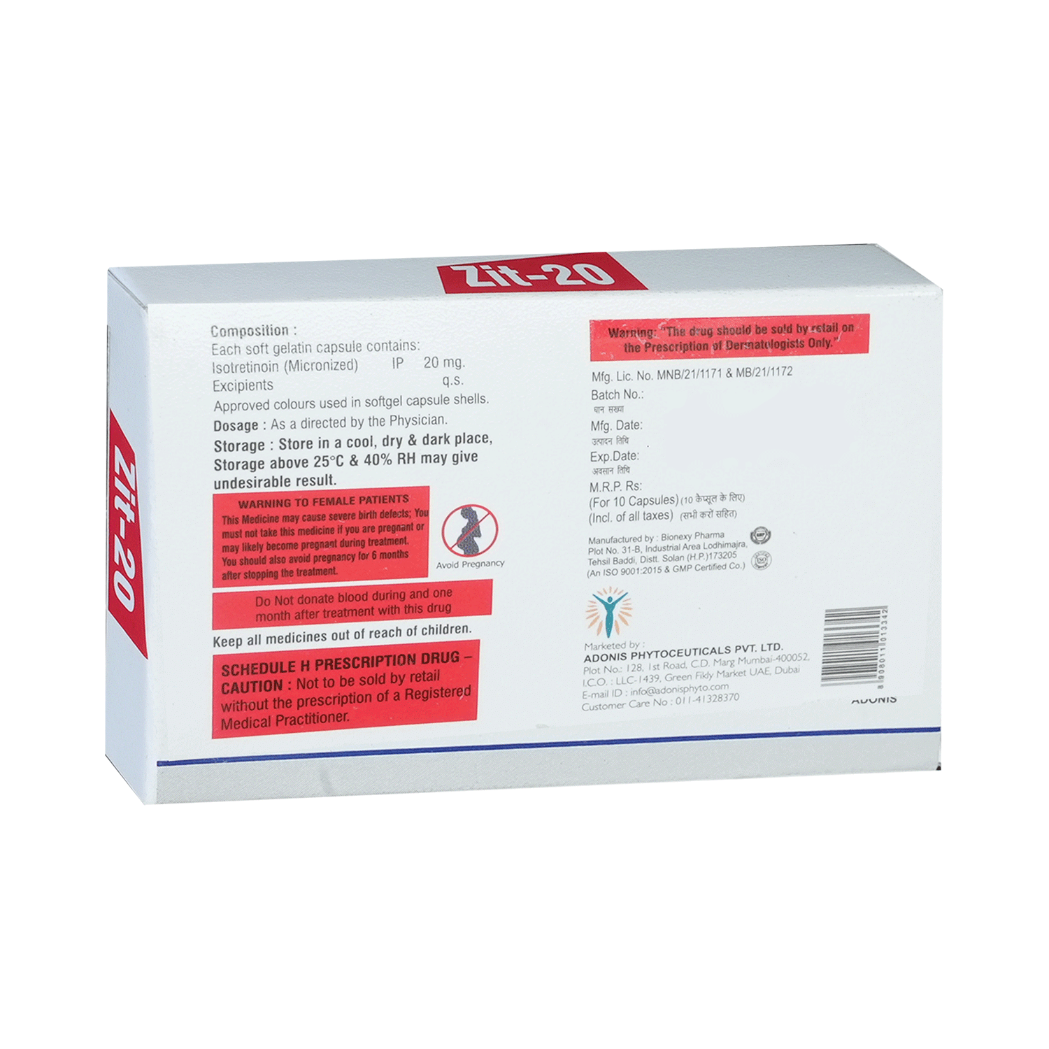 Zit 20 Softgel Capsule - Image 3