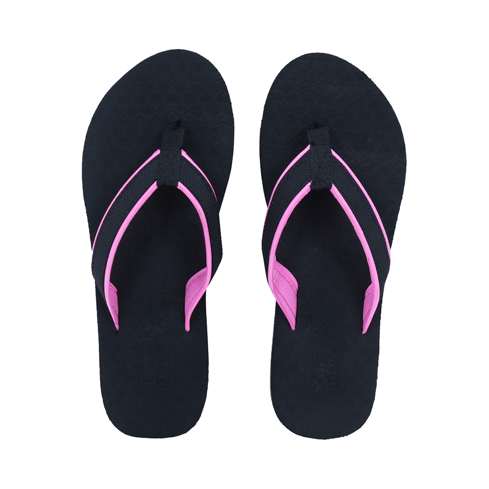 Doctor Extra Soft D 3 Women's Slippers with Bounce Back Technology Orthopaedic and Diabetic MCR Anti-skid Cushion Comfort Black Pink 8 - Image 1
