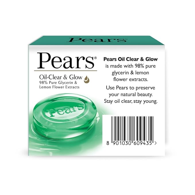 Pears Oil Clear & Glow Soap Bar - Image 3