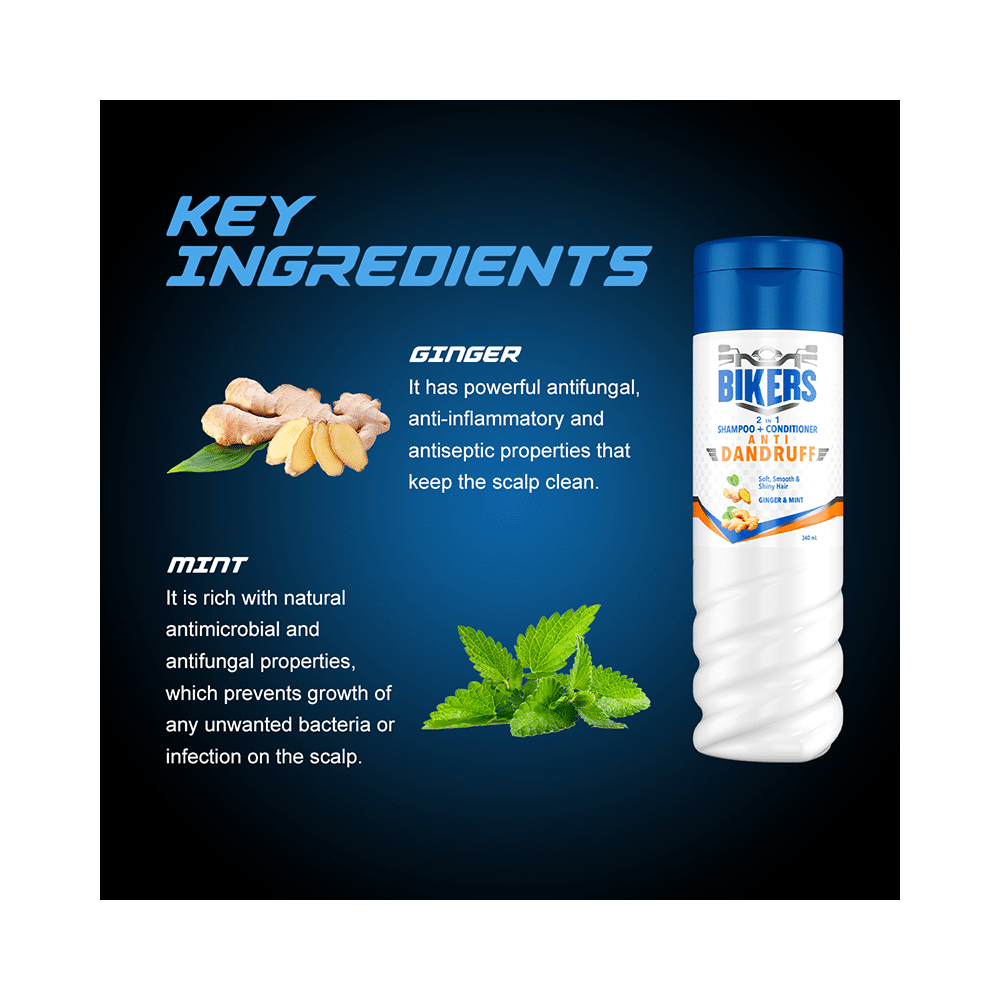 Bikers Anti Dandruff 2 in 1 Shampoo+Conditioner - Image 5