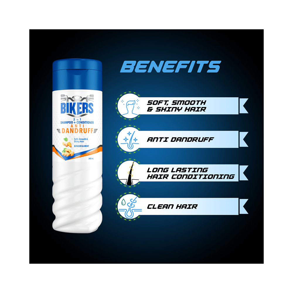 Bikers Anti Dandruff 2 in 1 Shampoo+Conditioner - Image 4