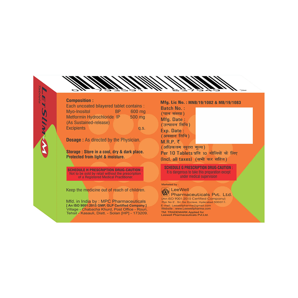 Letslim-M Tablet SR - Image 2