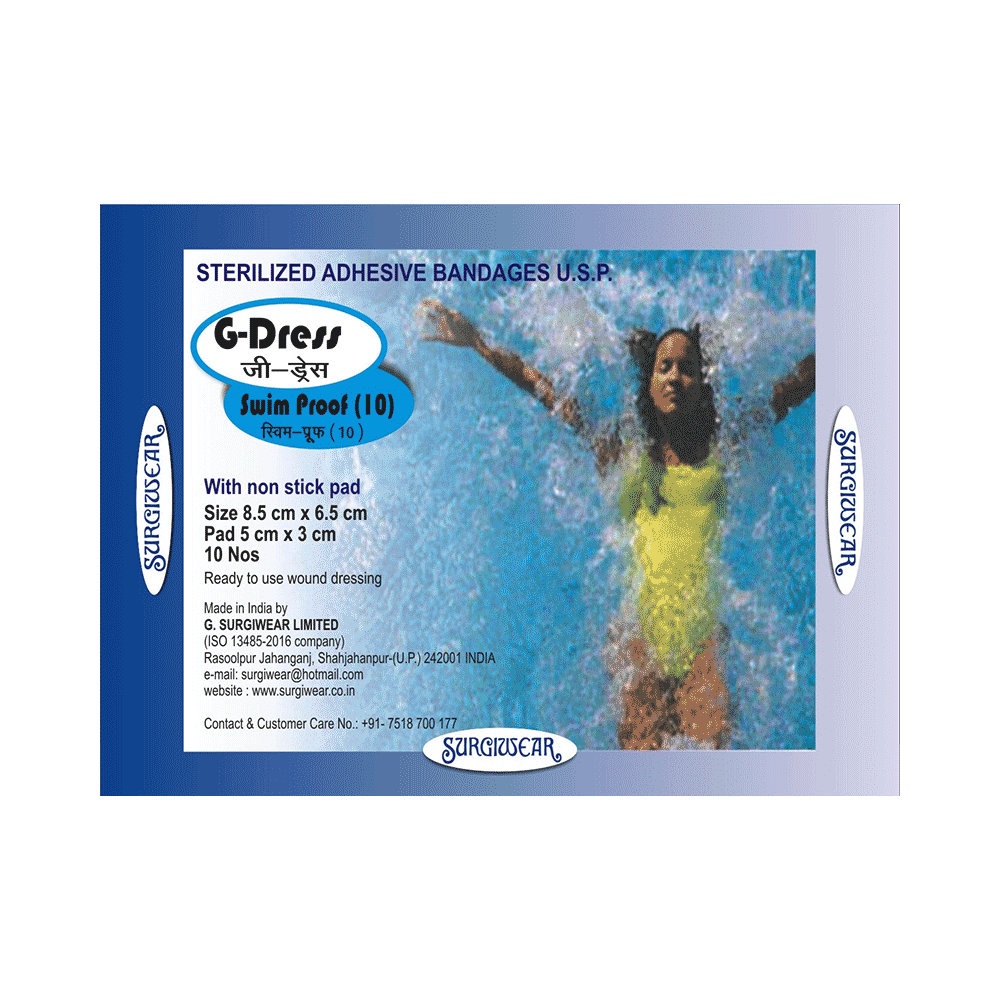 G Dress GDSP10 Swimproof Bandage 8.5 X 6.5 cm