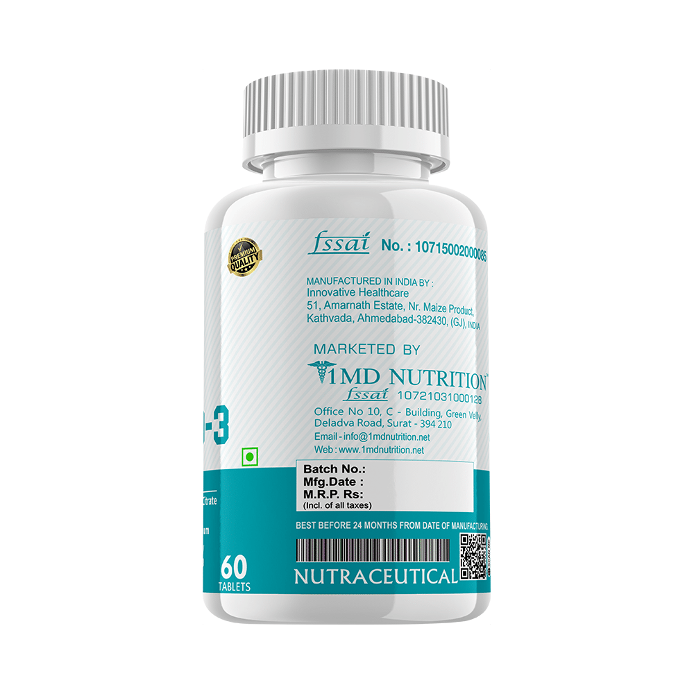 1MD Nutrition Bone Calcium D 3 Tablet - Image 3