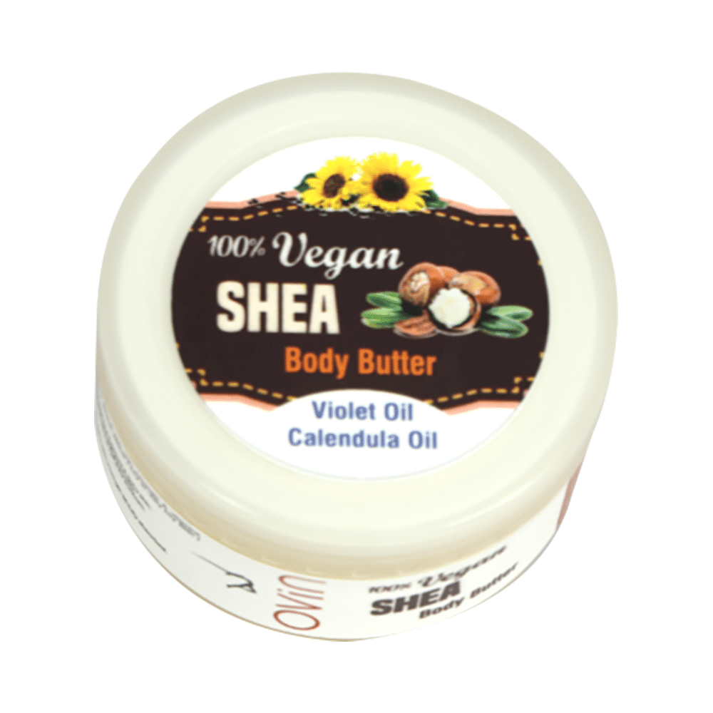 Ovin 100% Vegan Body Butter with Shea Butter, Calendula, Olive Oil for Deep Moisturization, Stretch Marks & Dry Skin Cream - Image 1