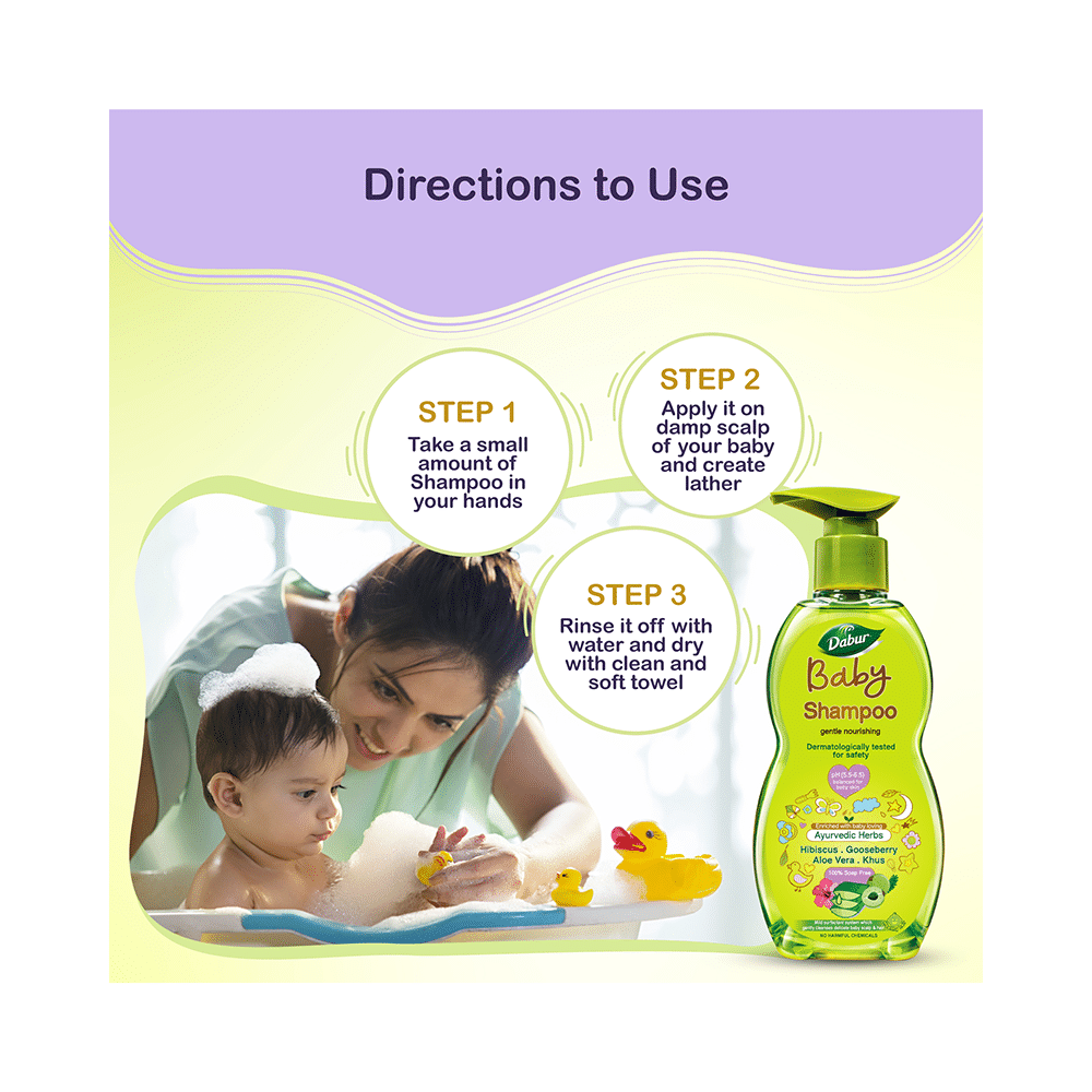 Dabur Baby Shampoo with Ayurvedic Herbs | For Baby's Delicate Hair & Scalp - Image 7