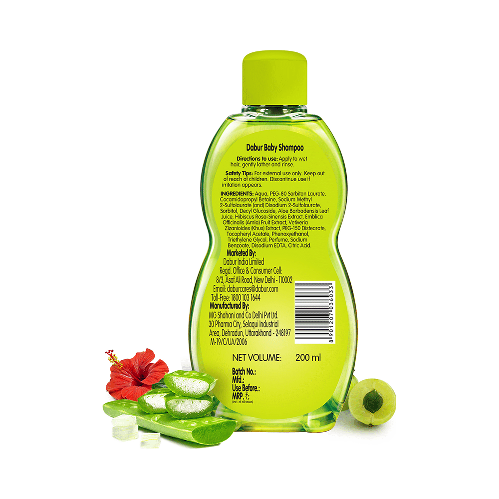 Dabur Baby Shampoo with Ayurvedic Herbs | For Baby's Delicate Hair & Scalp - Image 2
