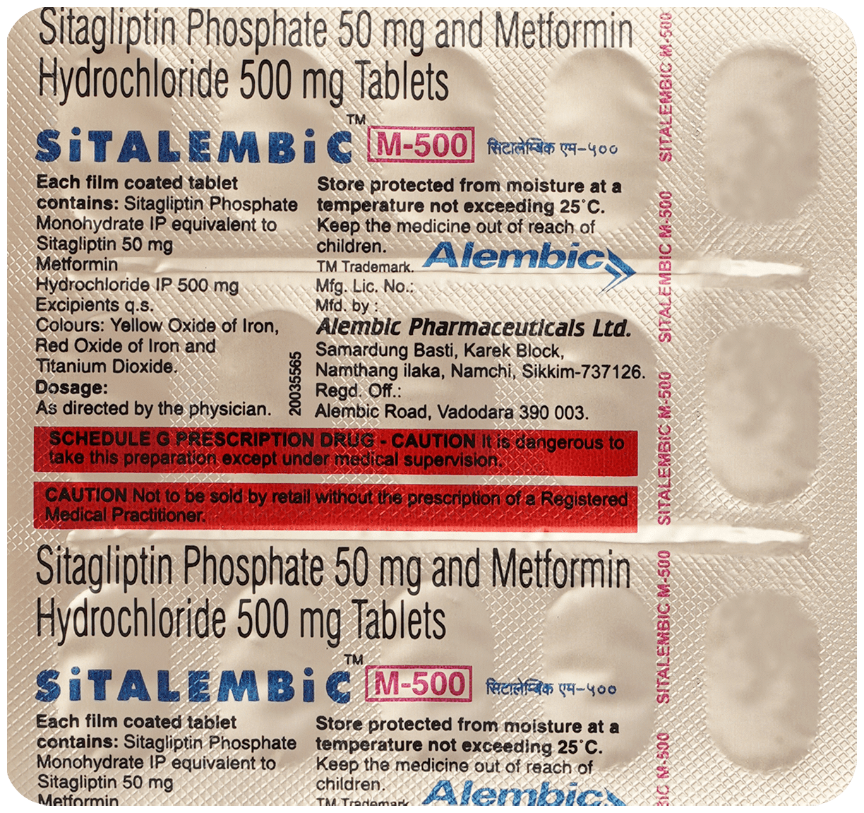 Sitalembic M-500 Tablet - Image 2