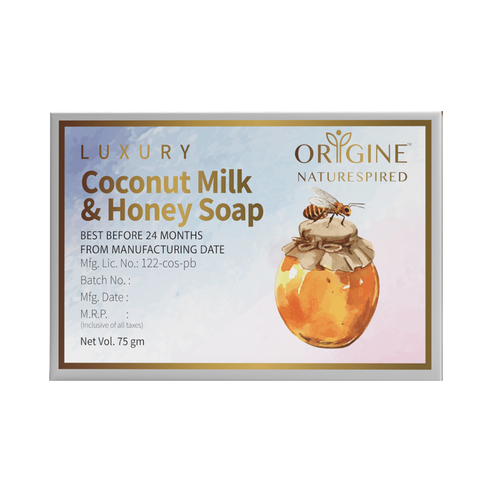 Origine Naturespired Luxury Soap (75gm Each) Coconut Milk & Honey - Image 1