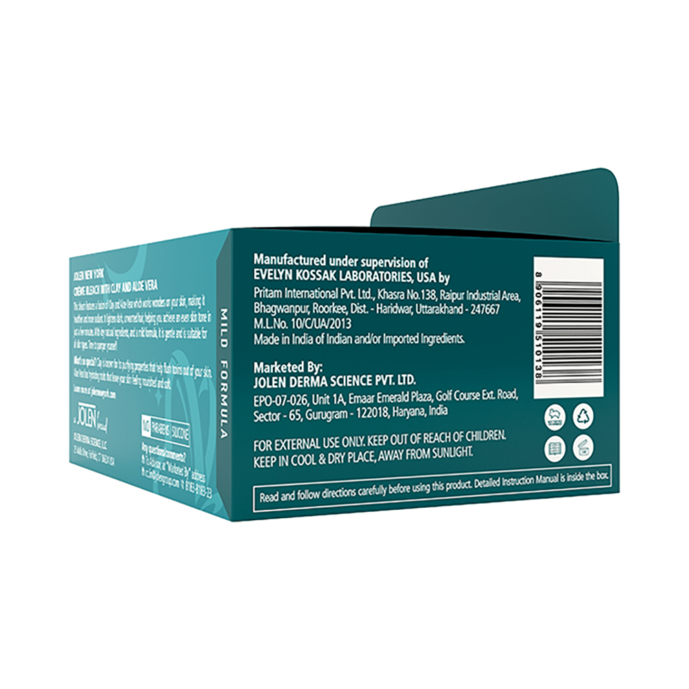 Jolen New York Cream Bleach Clay and Aloe Vera - Image 3