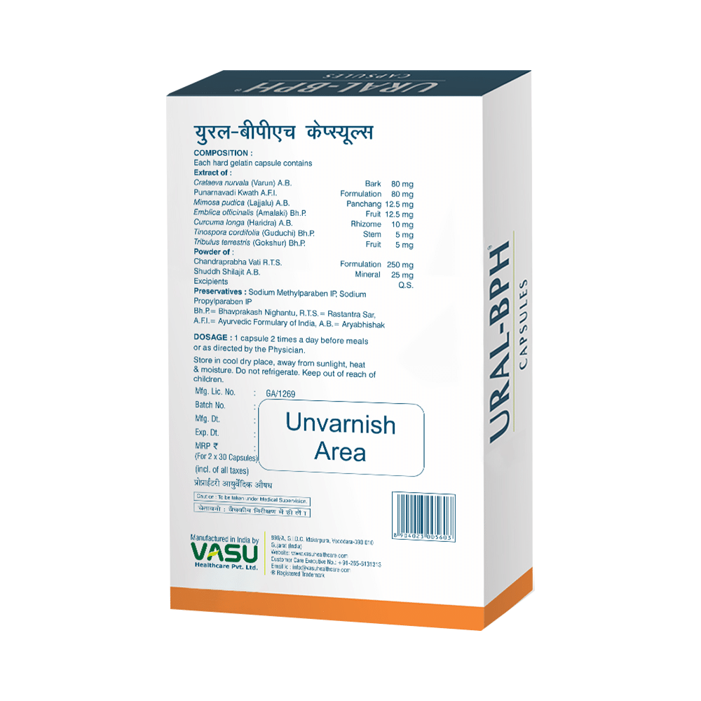 Vasu Ural-BPH Capsule for Urinary Tract Health - Image 2