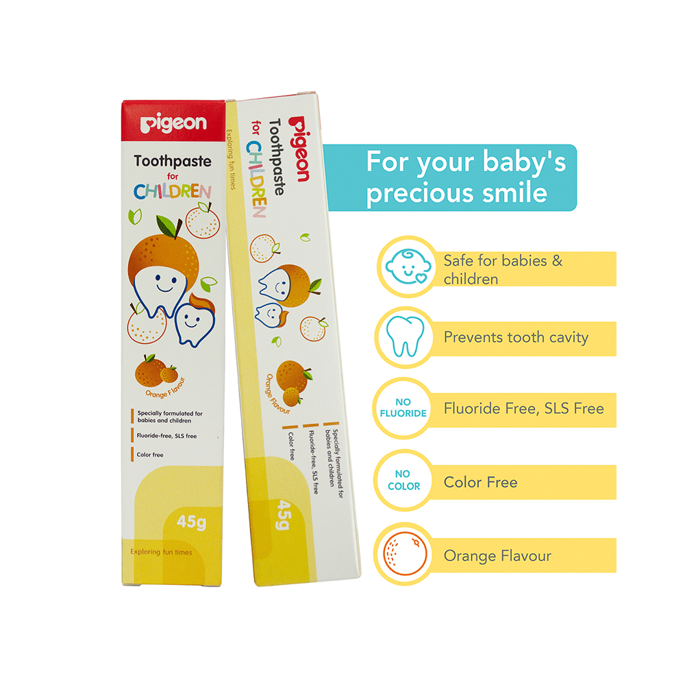 Pigeon Children Orange Toothpaste - Image 4
