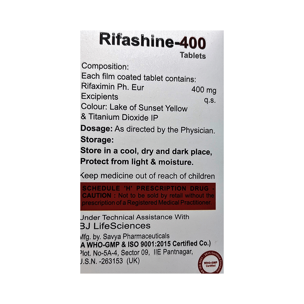 Rifashine 400 Tablet - Image 2