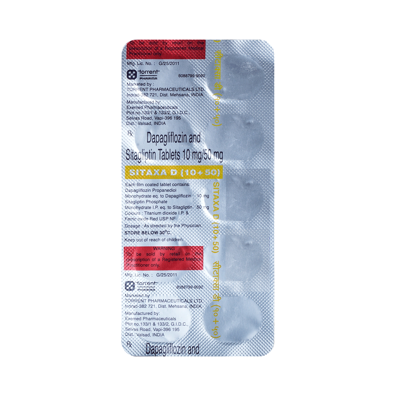 Sitaxa D 10mg/50mg Tablet - Image 3