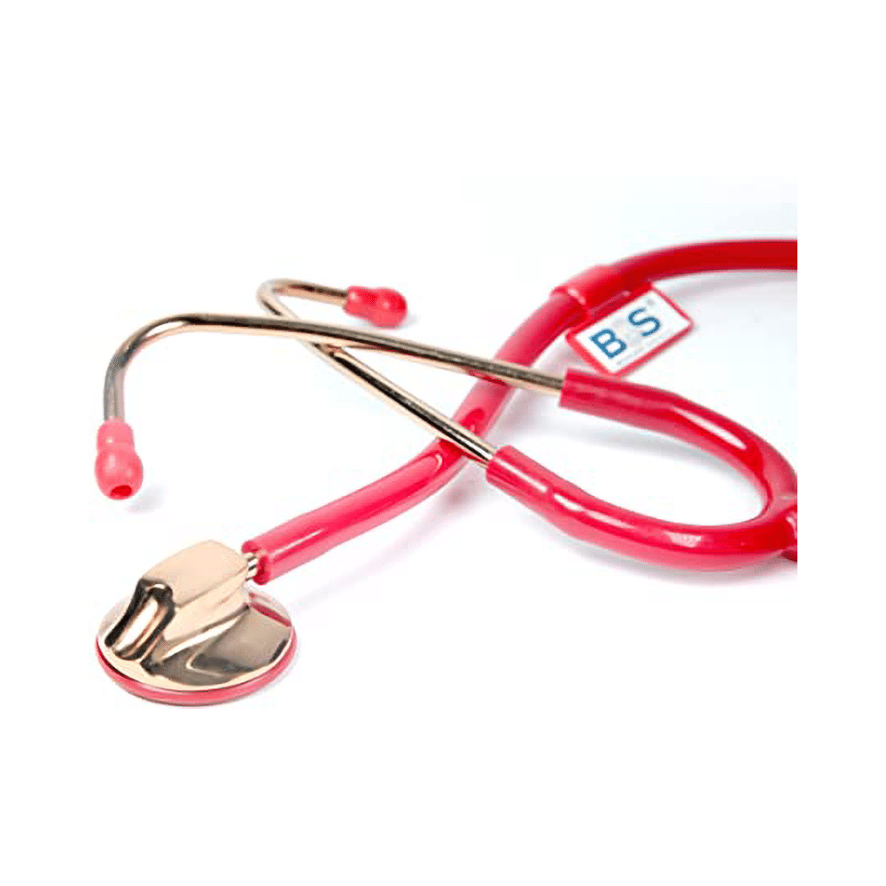 Bos Medicare Surgical Rose Gold (Bosm 40) Cardiology Stethoscope Red - Image 5