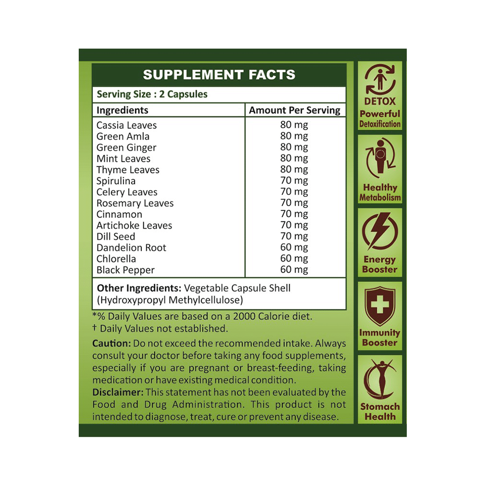 Geofresh Natural Plant Based & Organic Digestive Support Veg Capsule - Image 2