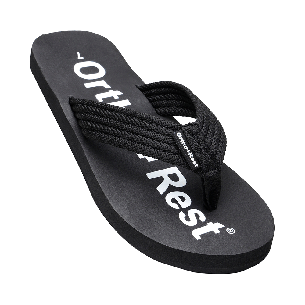 Ortho + Rest Extra Soft Men Slipper Orthopedic For Home Daily Use Slippers Black 10 - Image 1