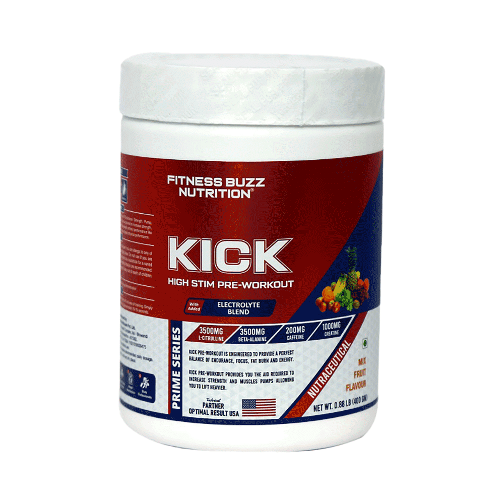 Fitness Buzz Nutrition Kick Powder Mix Fruit