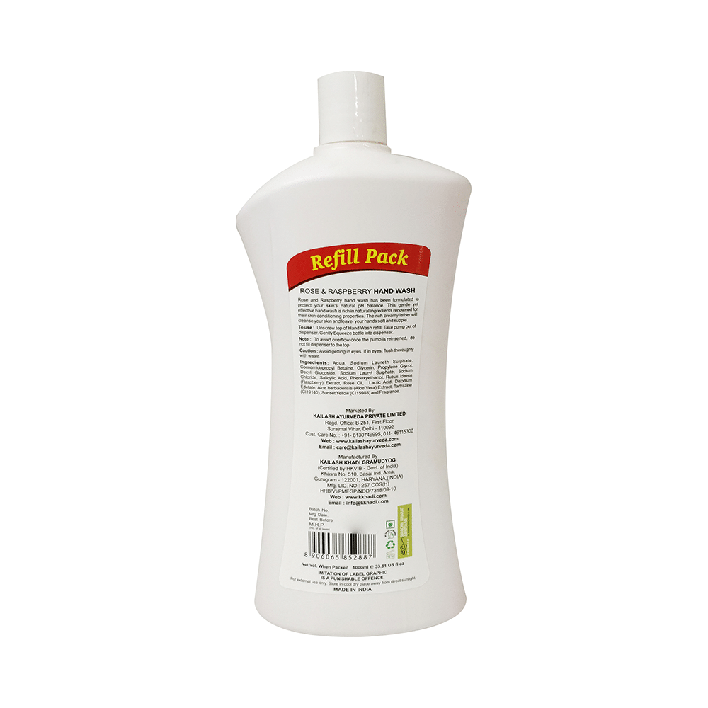 Khadi Rose Raspberry-Refill Pack Hand Wash - Image 2