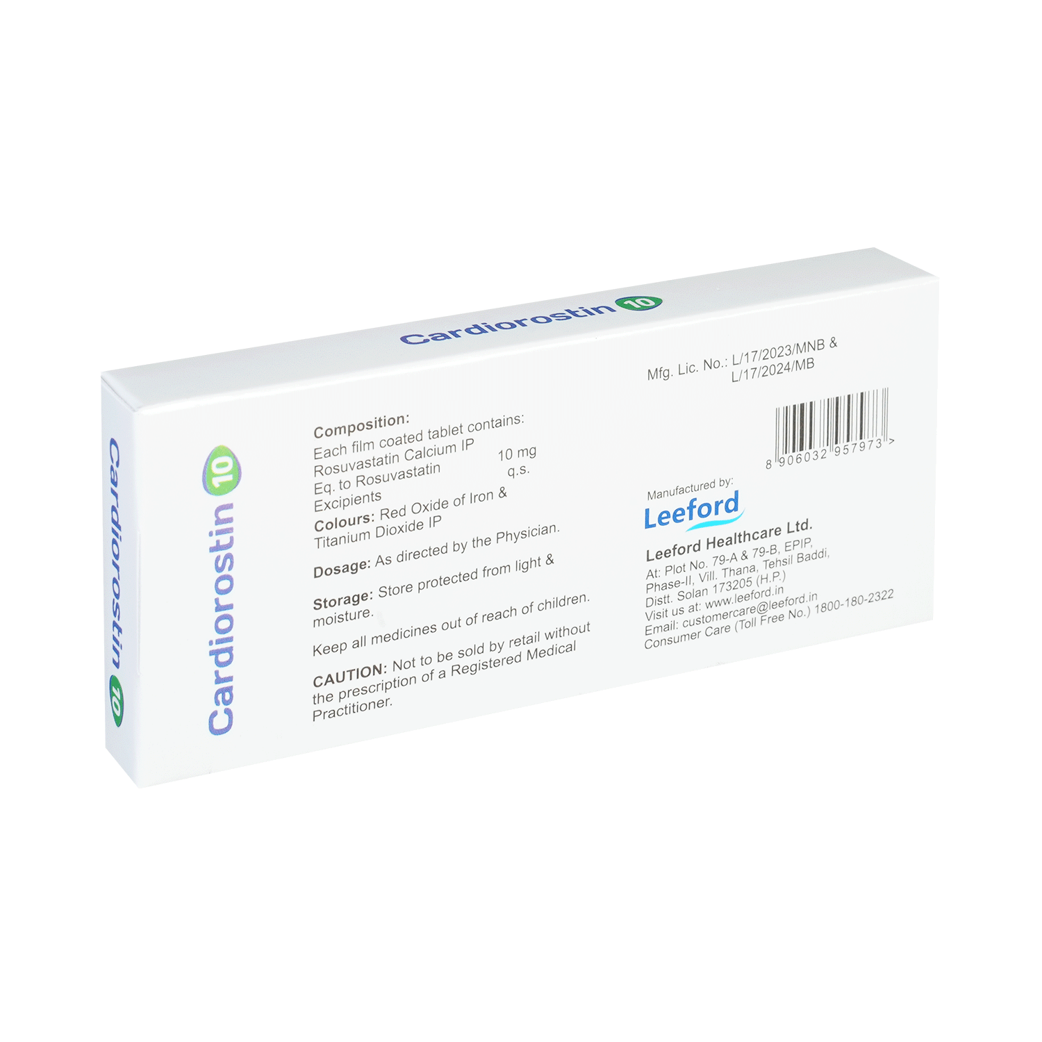 Cardiorostin 10mg Tablet - Image 4