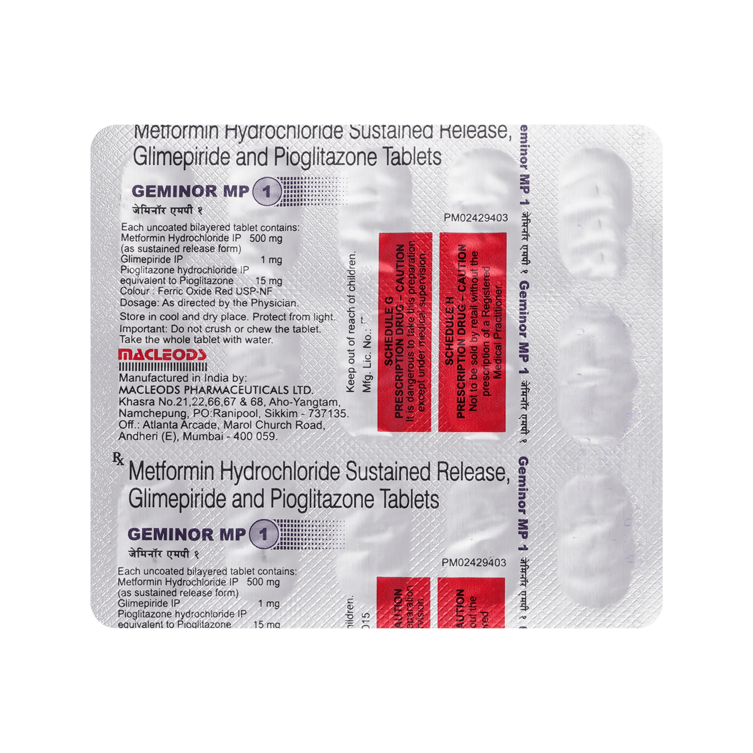 Geminor MP 1 Tablet SR - Image 7