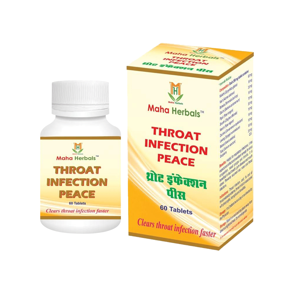 Maha Herbals Throat Infection Peace Tablet