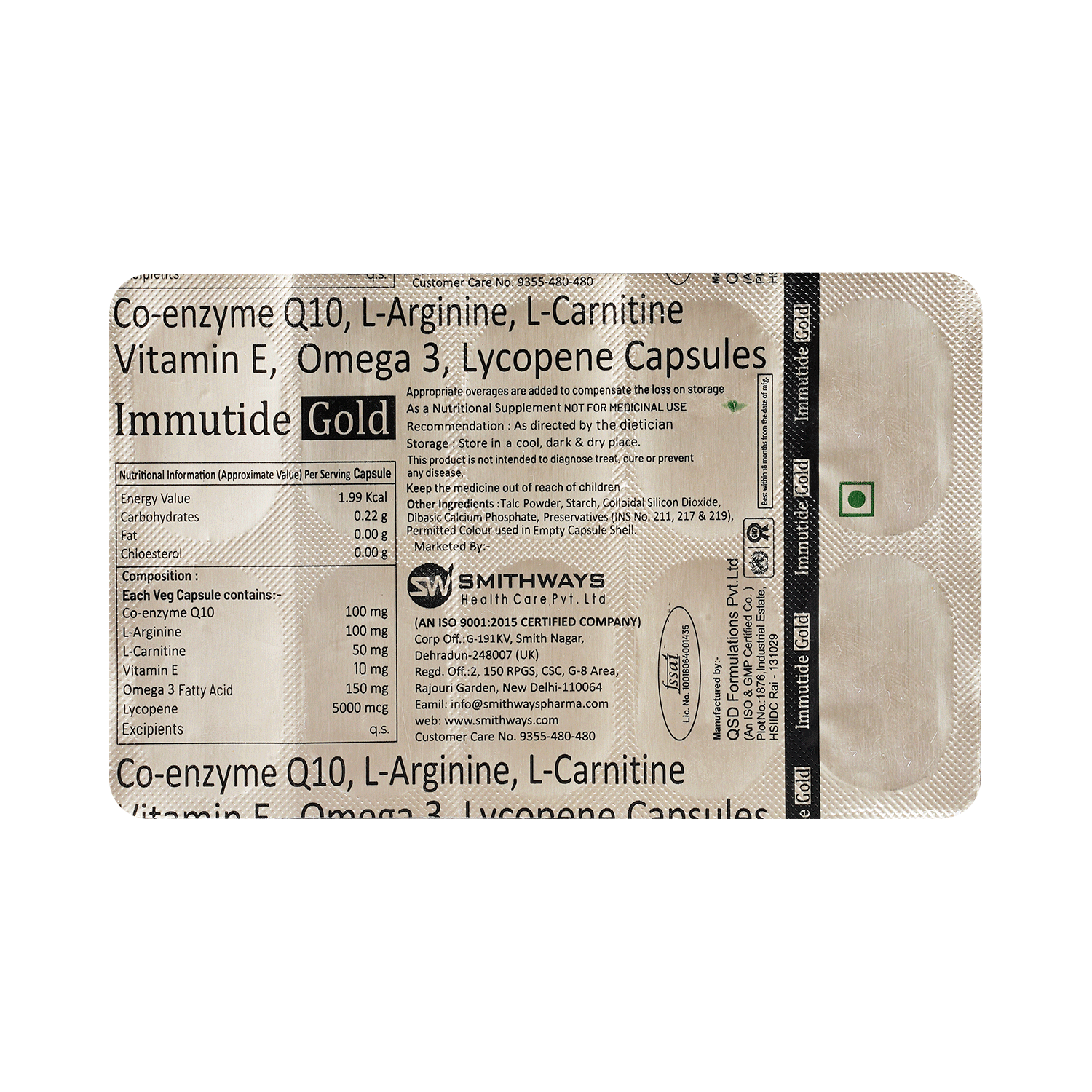 Immutide Gold Veg Capsule - Image 3