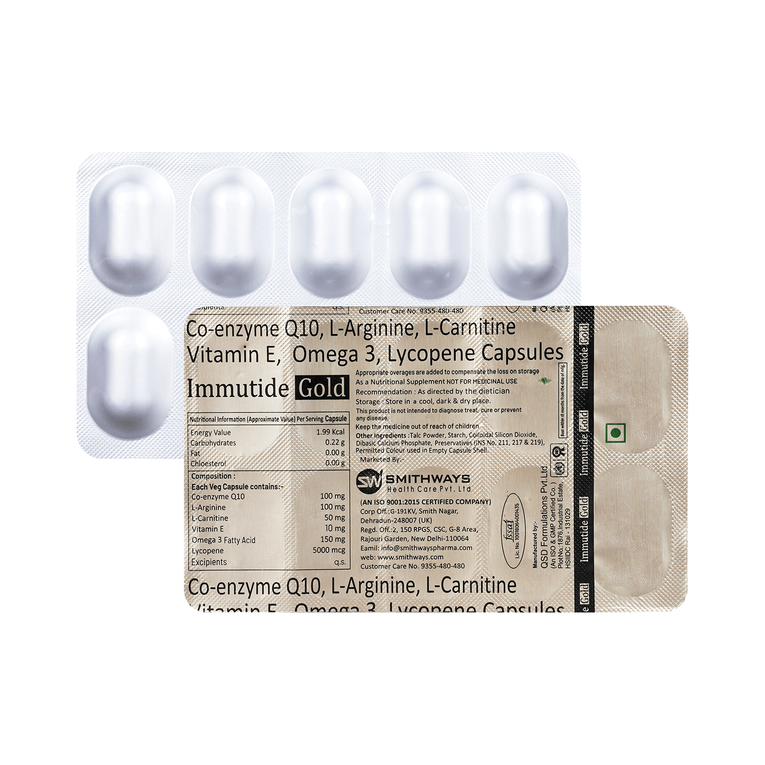 Immutide Gold Veg Capsule - Image 1